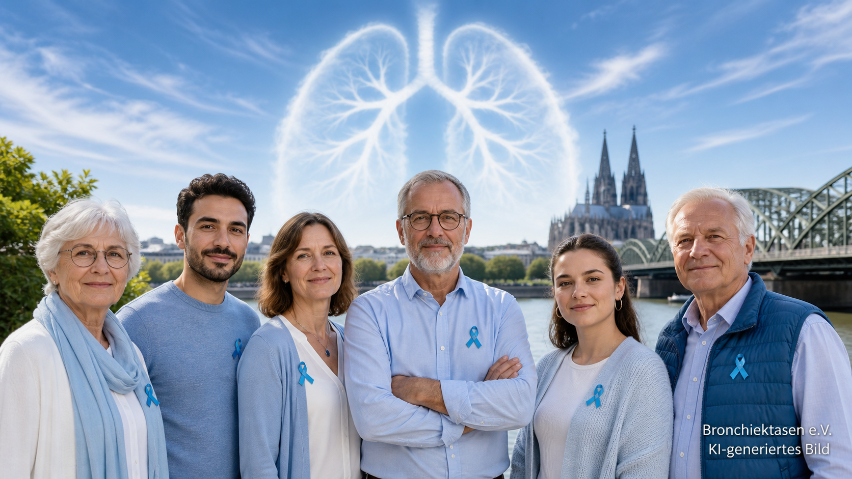 Gemeinschaft macht am Welt-Bronchiektasen-Tag auf die Erkrankung aufmerksam, KI-generiertes Bild
